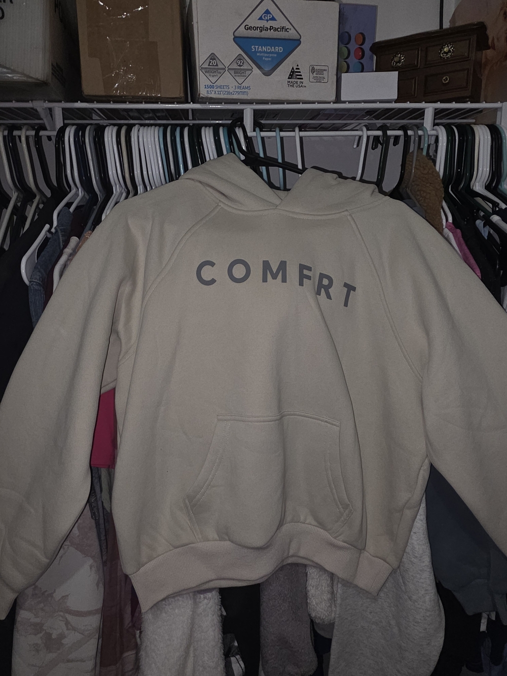 Kids Cream 'COMFRT' Tranquility Pullover Hoodie